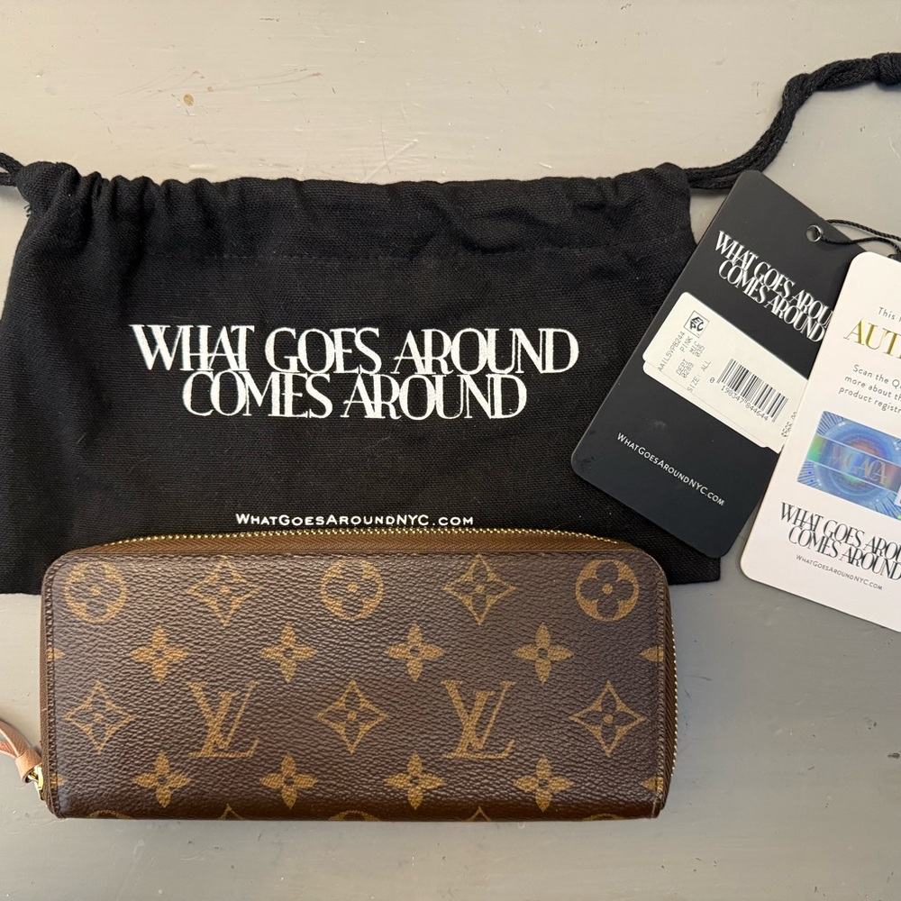 Louis Vuitton Brown Monogram Zip-Around Wallet